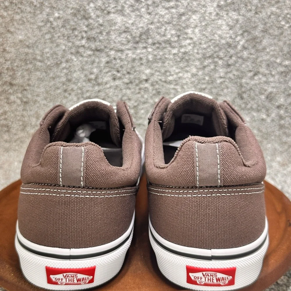 Vans sedan canvas deep taupe/white mens size 10.5 women’s size 12 New with box - Picture 4 of 9